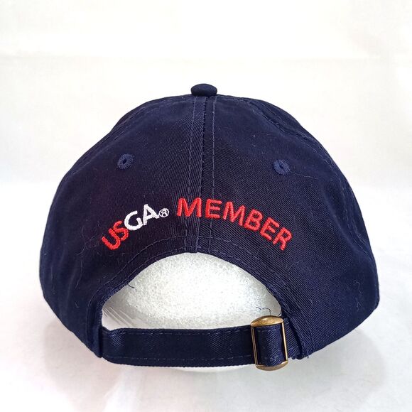 USGA Golf U.S. Open 2020 Strapback Hat Black Winged Foot Adjustable Cap 6 Panel - Picture 4 of 6